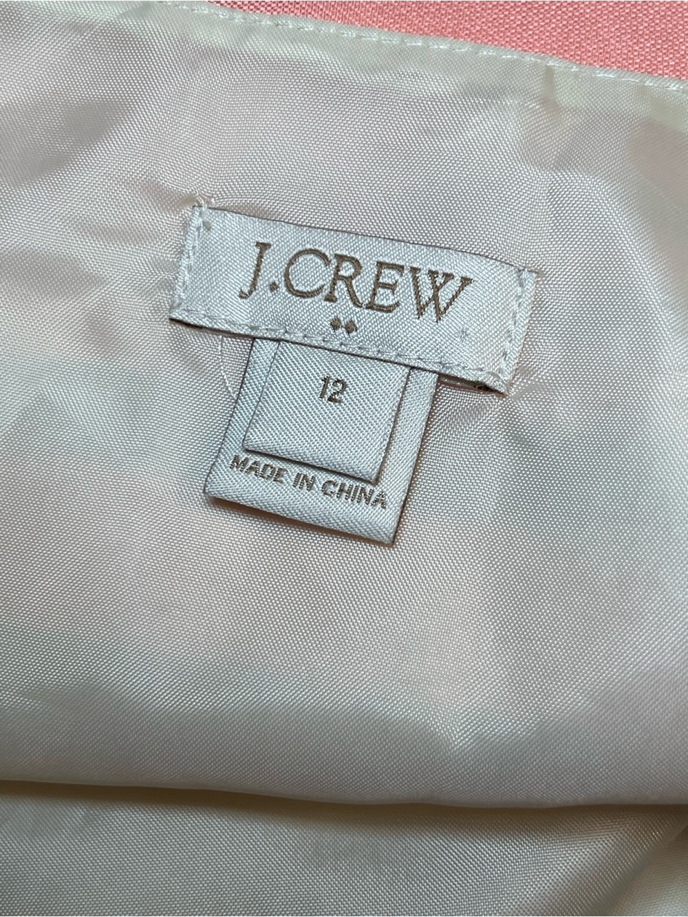 J. Crew Women’s Peach, Yellow and Cream Striped Fit-and-Flare Dress Size 12 - Picture 3 of 13